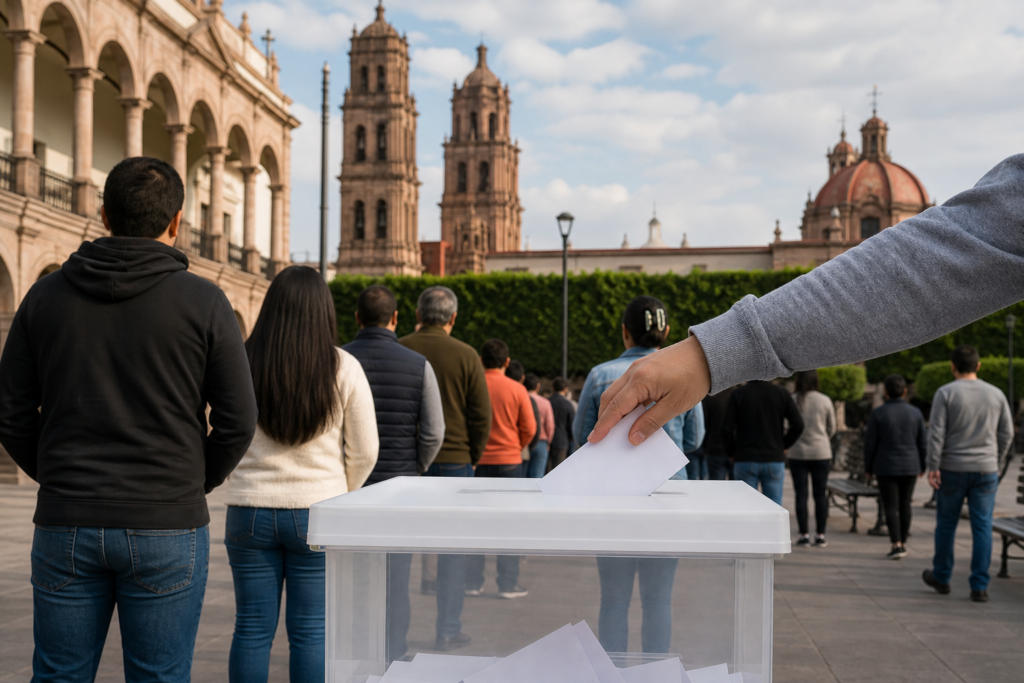 Participación ciudadana y urna electoral, imagen ilustrativa para análisis de San Luis Potosí rumbo a 2027